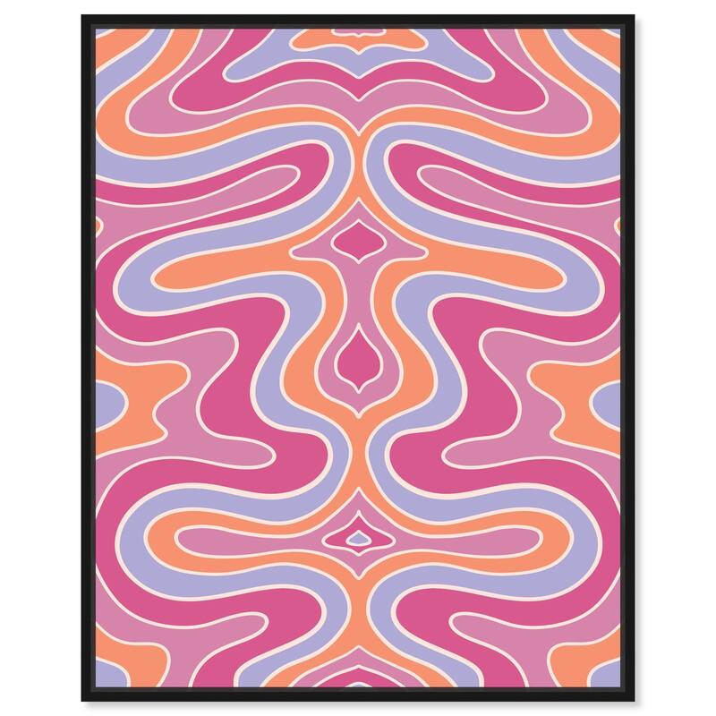 Bubble Gum Retro II Canvas by Art Remedy - 20" x 24" - Black