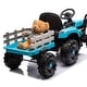 preview thumbnail 38 of 98, 24V Battery Powered Ride-On Tractor with Trailer, 2 Motors, MP3, Bluetooth, Remote Control, LED Lights for Kids 3-6 Years