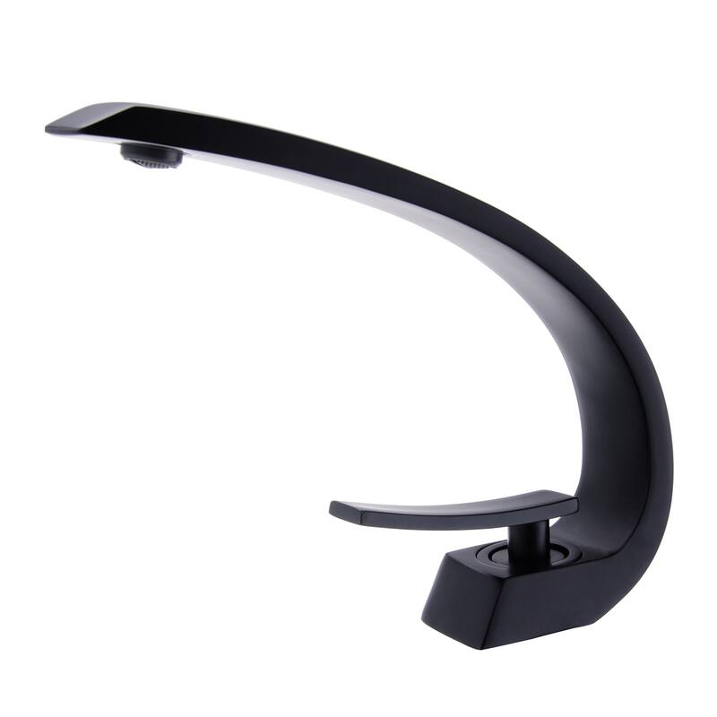 Single Hole Bathroom Faucet with 6 inch Cover - 6.8*6.5*9.2