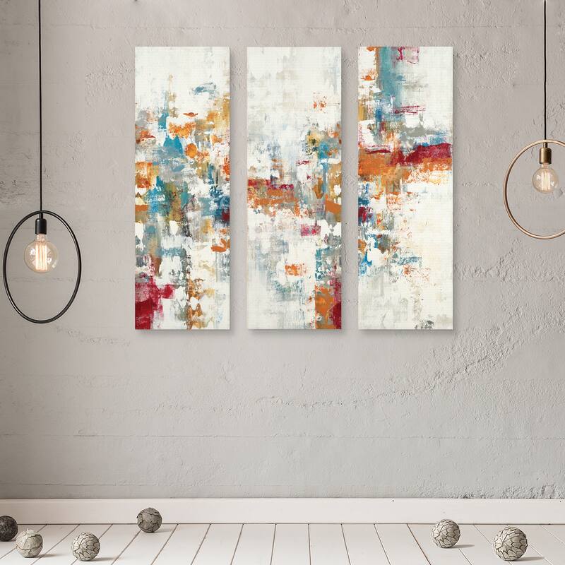 Conclusion Found I Part A, B, C by Lisa Ridgers Canvas Art Prints