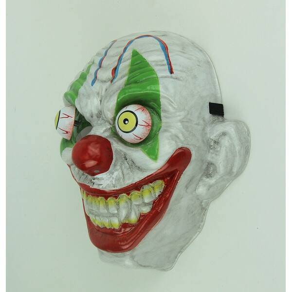 Shop Green Eye Old Looking Creepy Googly Eyed Clown Costume Mask