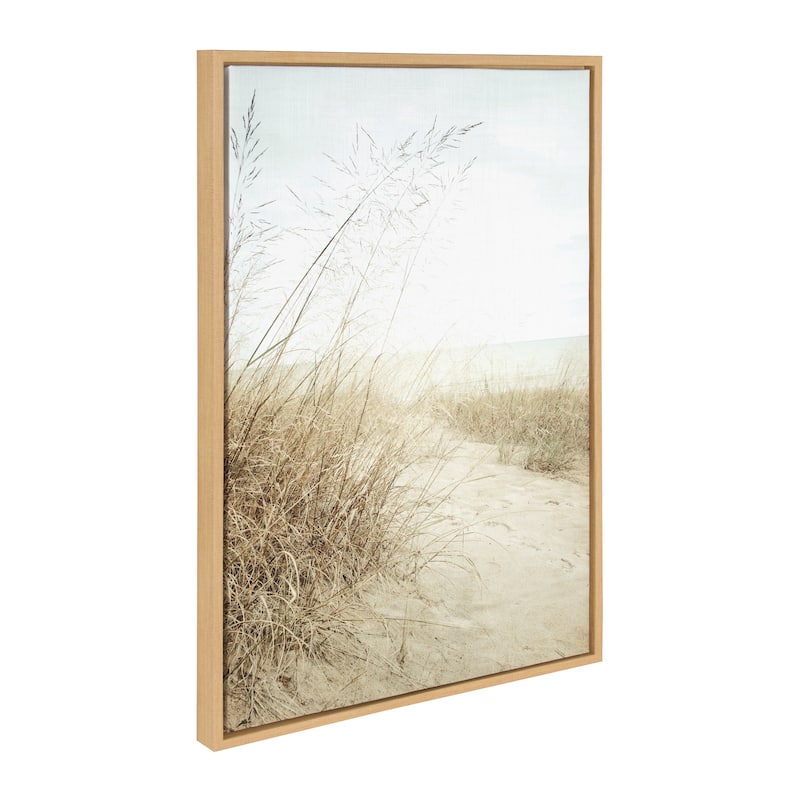 Kate and Laurel Sylvie Beach by Emiko and Mark Franzen of F2Images - 23x33 - Plastic - Brown