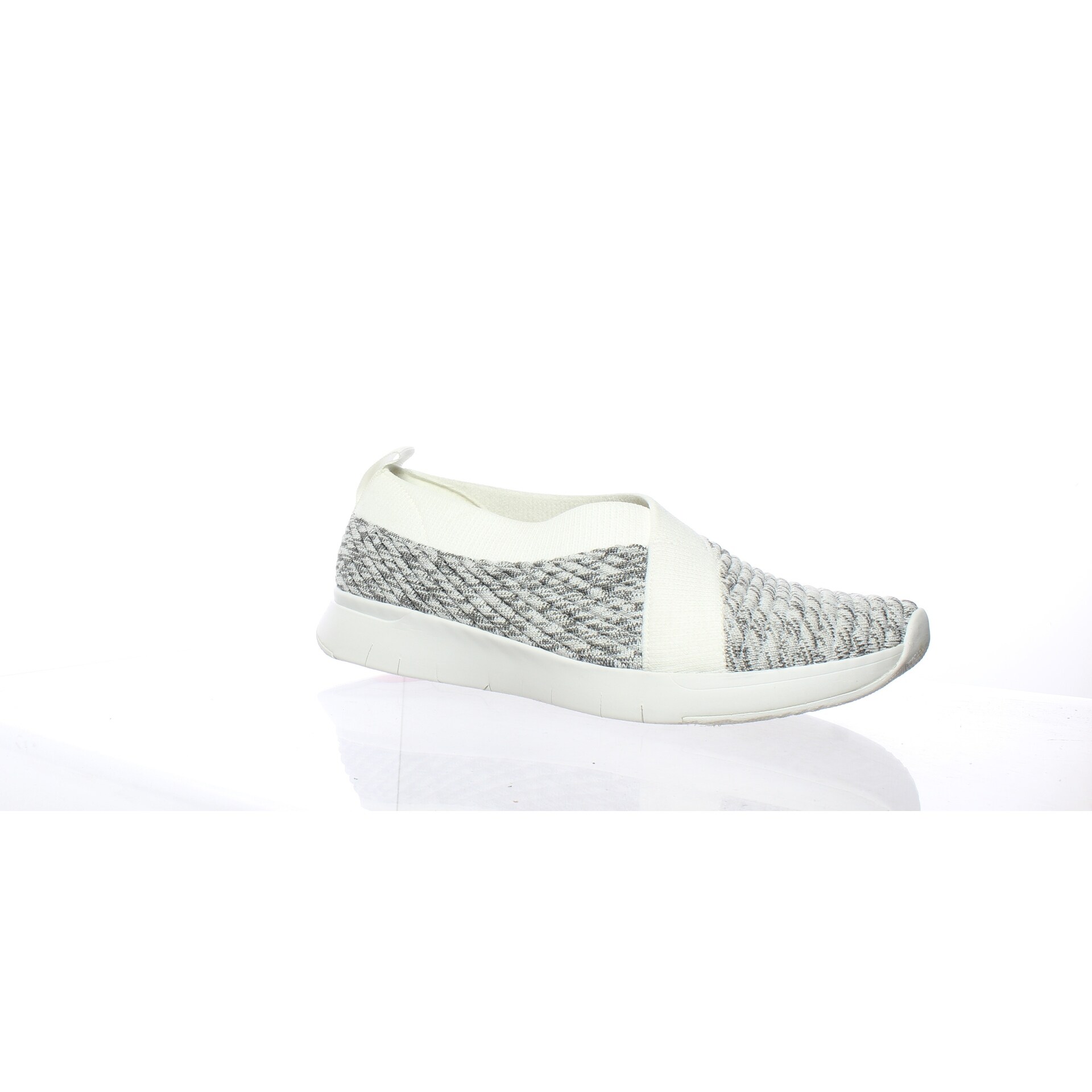 Shop Fitflop Womens Artknit Ballerina Urban White Mix Casual Flats