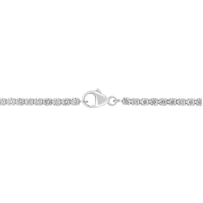 Effy Women's 14K White Gold Diamond Tennis Necklace