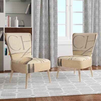Designart "French Chateau White Wine II" Upholstered Food And Beverage Accent Chair - Arm Chair