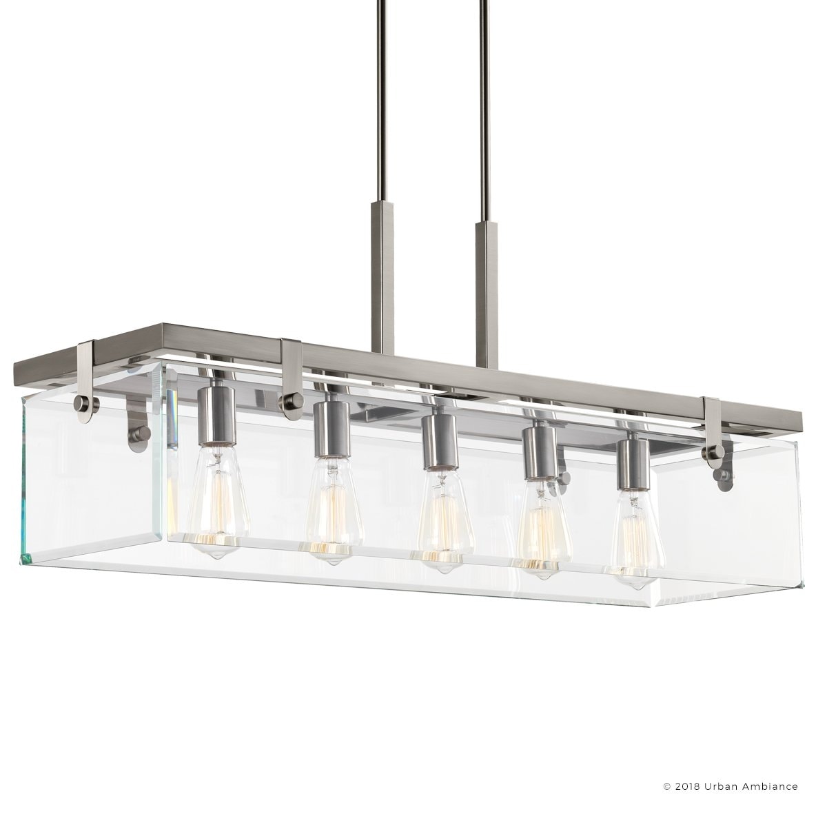 modern farmhouse rectangular chandelier