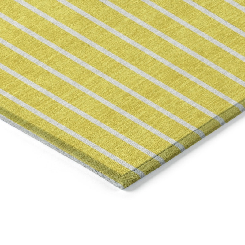 HomeRoots Striped Transitional Rectangle Outdoor Rug