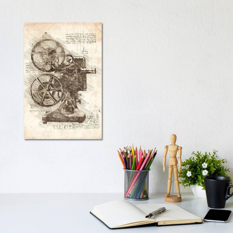 iCanvas "Movie Projector" by Cornel Vlad Canvas Print - 12x8x0.75