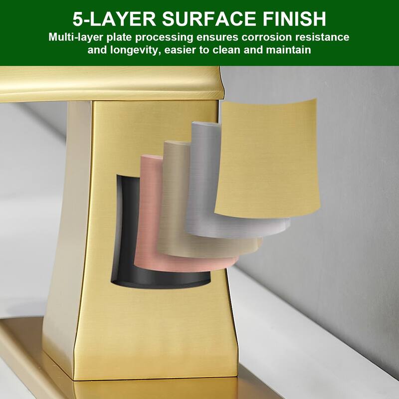 Topcraft Single Handle Waterfall Bathroom Faucet with Baseplate