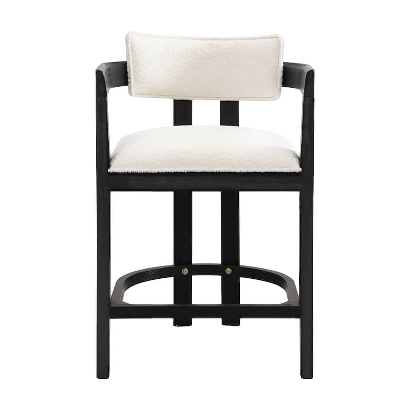 Maribel Upholstered Counter Stools Bar Stools (Set of 2) by Christopher Knight Home