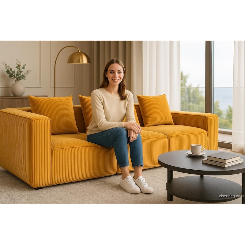 Multi Person Modular Compression Sofa That Can Be Freely