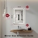 preview thumbnail 23 of 61, LED Bathroom Vanity Mirror Wall Mounted with Double Light Strip, 3-Color Dimmable, Anti-Fog, HD Tempered Glass, UL-Listed, ETL