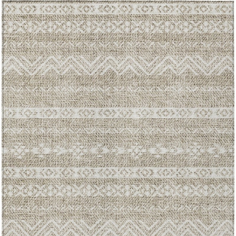 HomeRoots Southwestern Transitional Rectangle Outdoor Rug