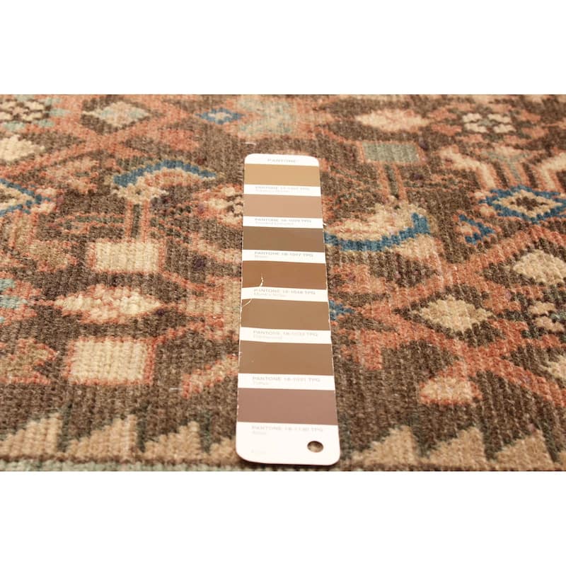 ECARPETGALLERY Hand-knotted Andelz Dark Brown Wool Rug - 2' 11" x 9' 1"