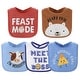 preview thumbnail 5 of 4, The Peanutshell Baby Boy Bibs Set, Terry Cloth, Eating, Drooling, Teething Funny Sayings in Camo, Green, Blue, Red, 10 Pack