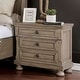 preview thumbnail 2 of 10, Nahkohe Transitional Grey Wood 3-Piece Storage Sleigh Bedroom Set with USB by Furniture of America