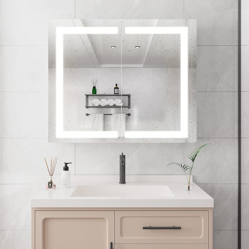 36x30 inch Medicine Cabinet with LED Vanity Mirror