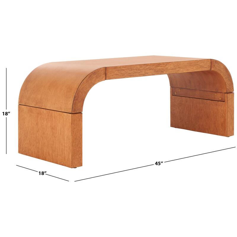 SAFAVIEH Liasonya Curved Coffee Table - 45"W x 18"D x 18"H