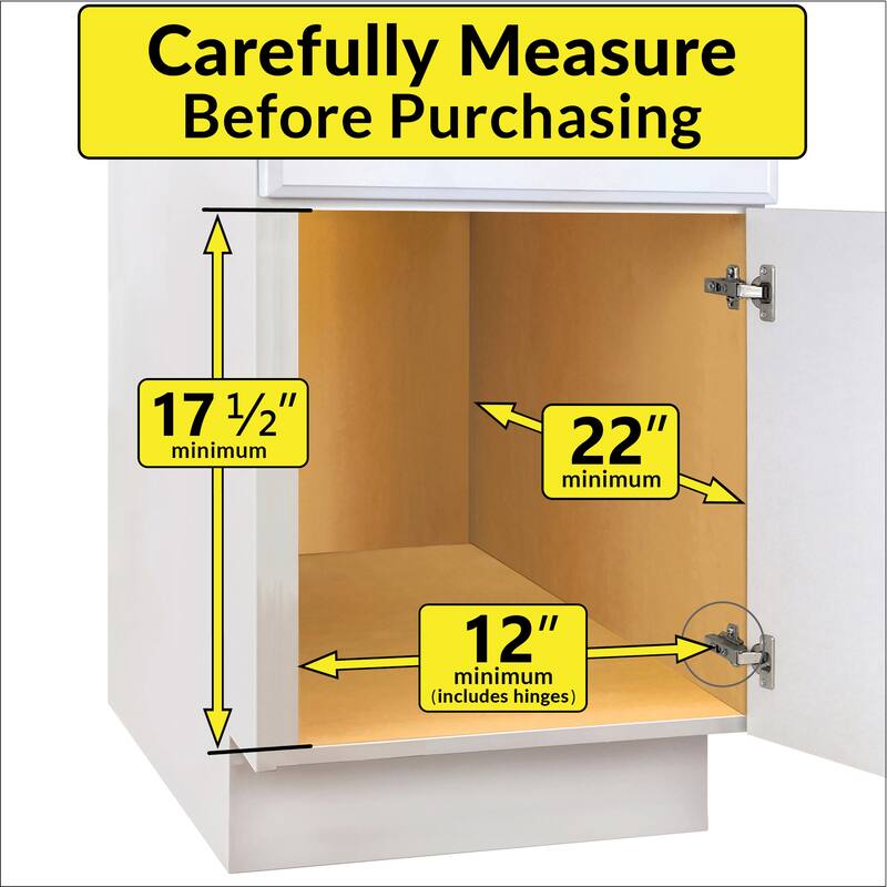 LYNK PROFESSIONAL® SELECT™ Pull Out Cabinet Organizer - 11" x 21" - Slide Out Drawers for Kitchen Cabinets - 2 Tier