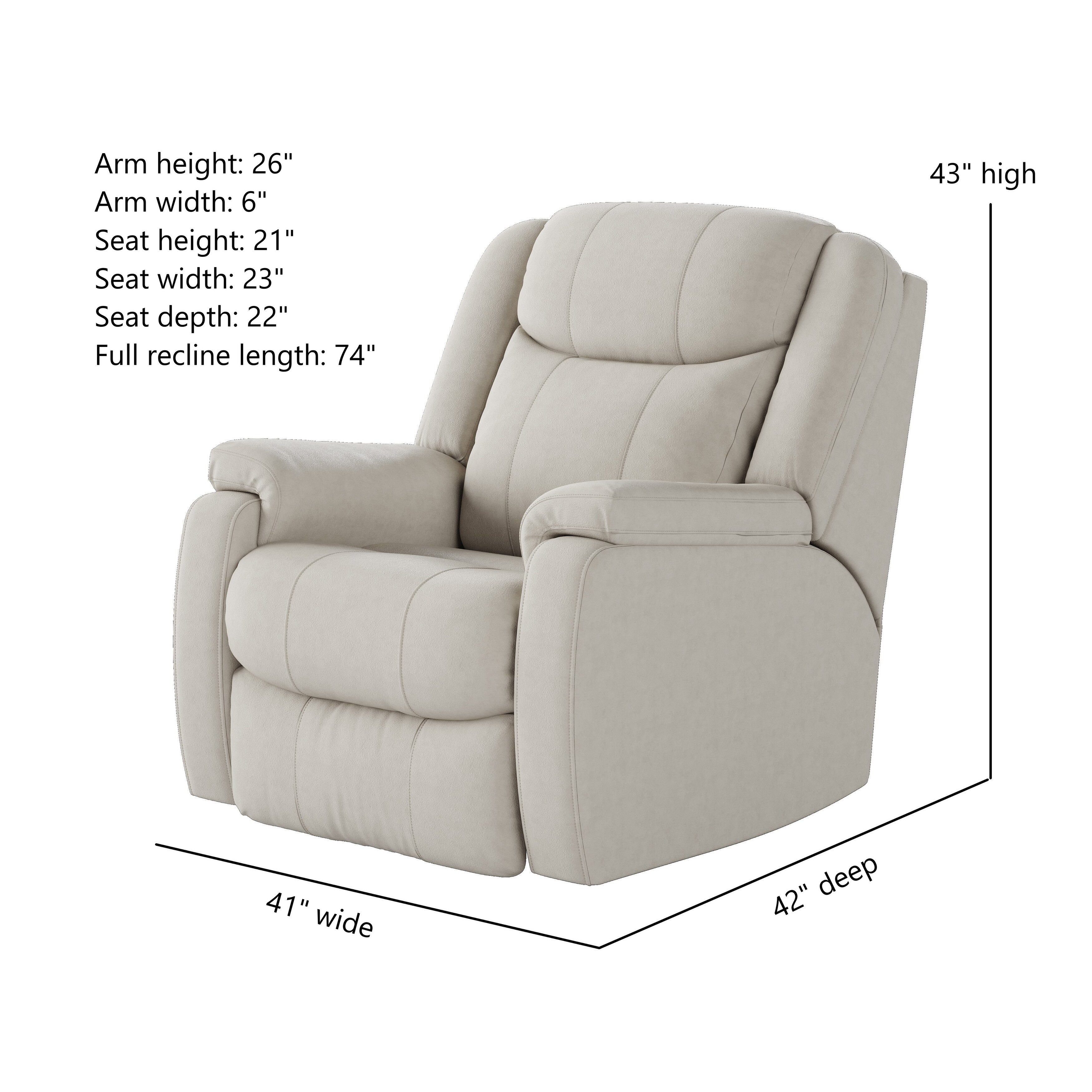 Big man discount leather power recliner