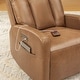 preview thumbnail 20 of 28, Kinsley Triple Motor Leather Power Swivel Recliner with Adjustable Lumbar