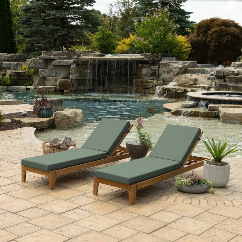 ARDEN Foam Outdoor Chaise Lounge Cushion, 21 x 72