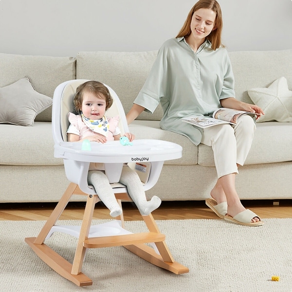 Costway wooden high chair deals