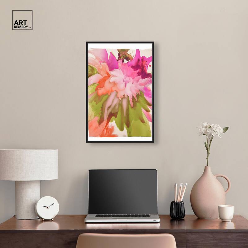 Vibrant Fluidity Floral IV Canvas by Art Remedy