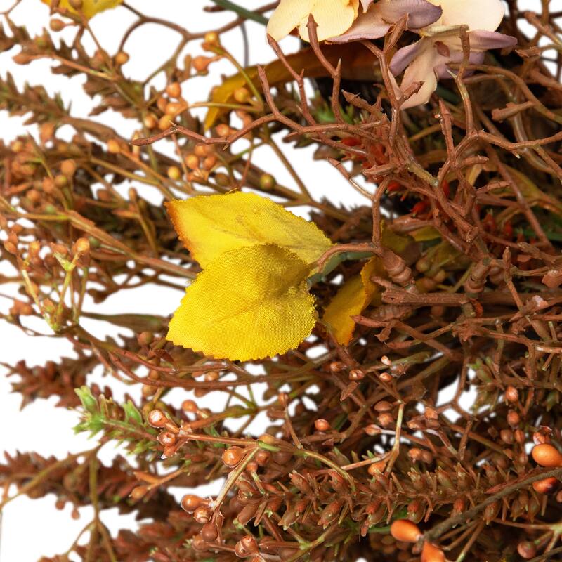 Fall Grass Autumn Harvest Artificial Wreath - 32"