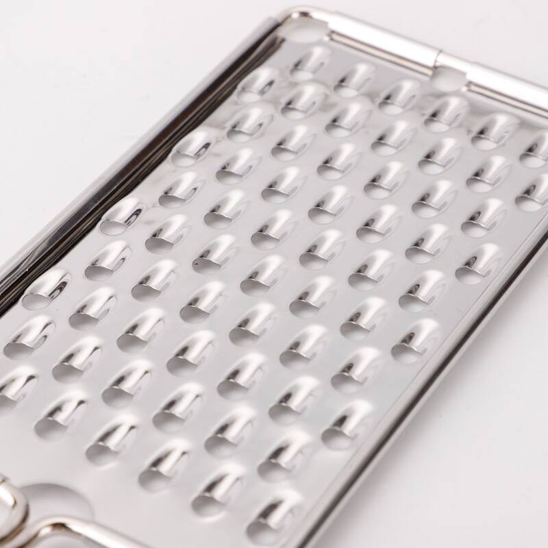 Home Restaurant Plastic Handle Vegetable Cheese Grater Zester Slicer - Silver Tone,Black