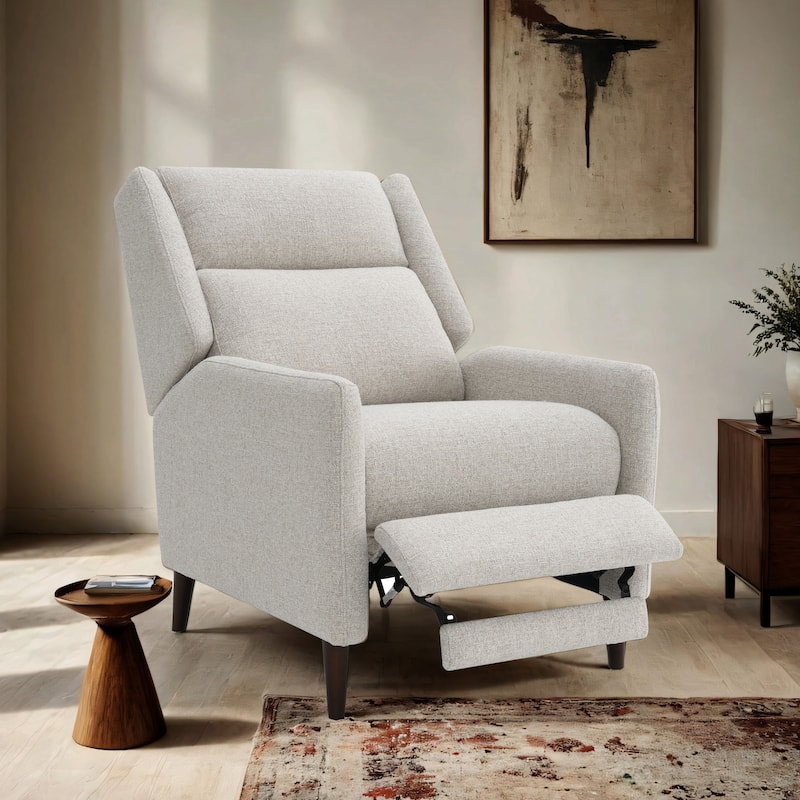 Furniture of America Selric Modern 31-inch Upholstered Push Back Recliner - Beige Linen