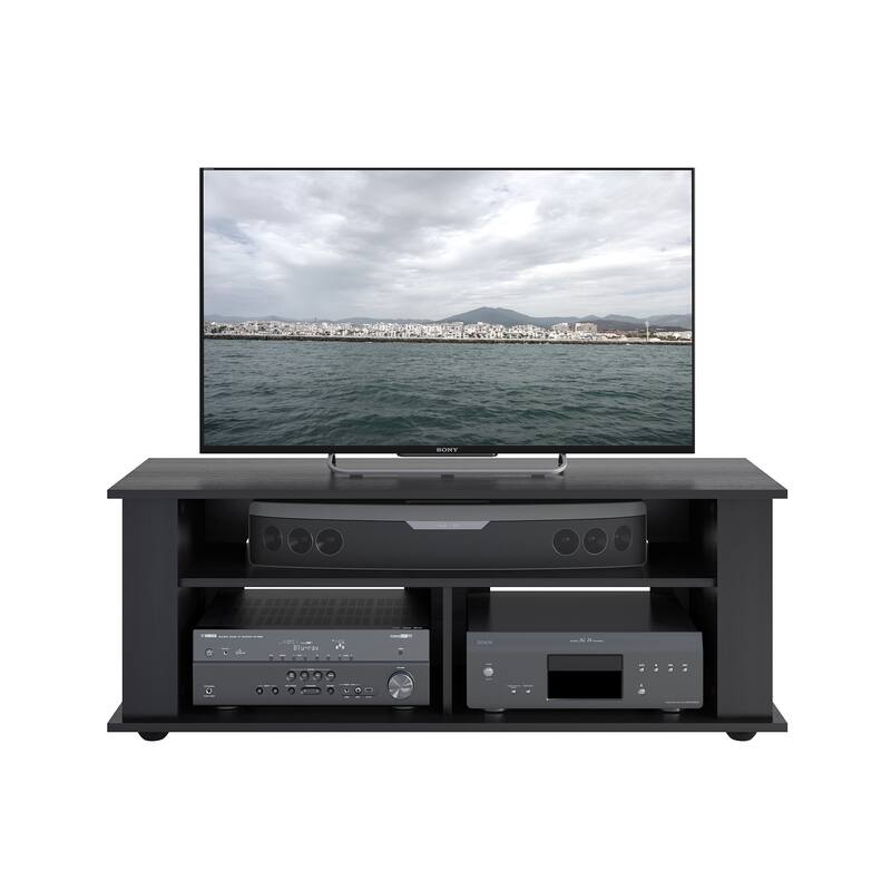 Bakersfield Black TV Stand, For TVs up to 55"