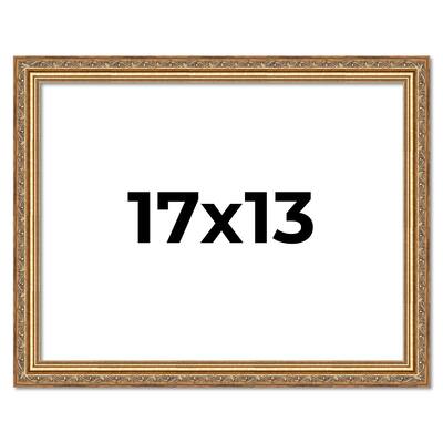 17x13 Frame Red Solid Wood Picture Frame Width 1.75 Inches | Interior Frame Depth 1 13/16 Inches