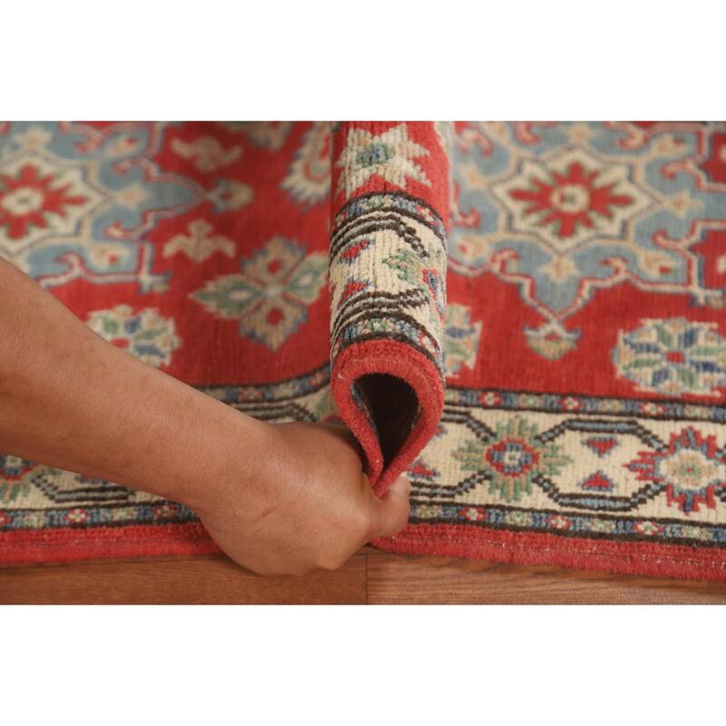 Kazak Runner Rug Hand-Knotted Oriental Wool Carpet - 2'2" x 5'10"