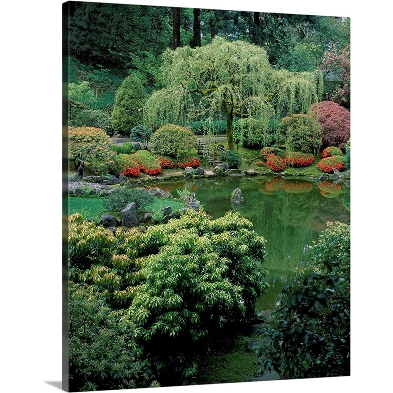 Shop Weeping Willow Tree And Pond In A Japanese Garden