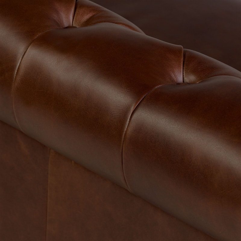 Poly & Bark Lyon 87" Sofa - Full Grain Genuine Italian Leather