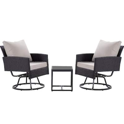 3-Piece Wicker Patio Furniture Set