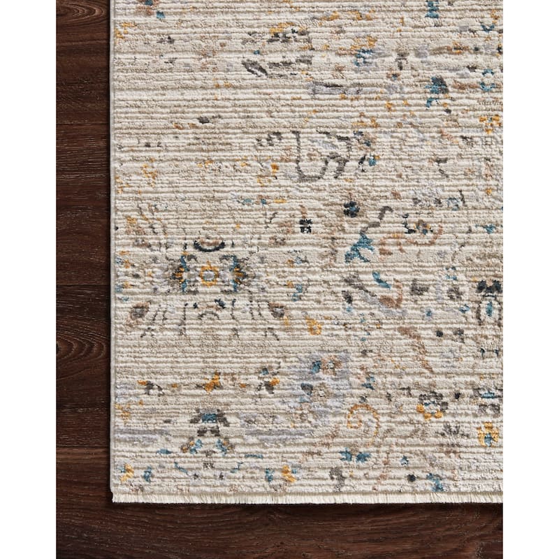 Alexander Home Reese Modern Geometric Botanical Area Rug