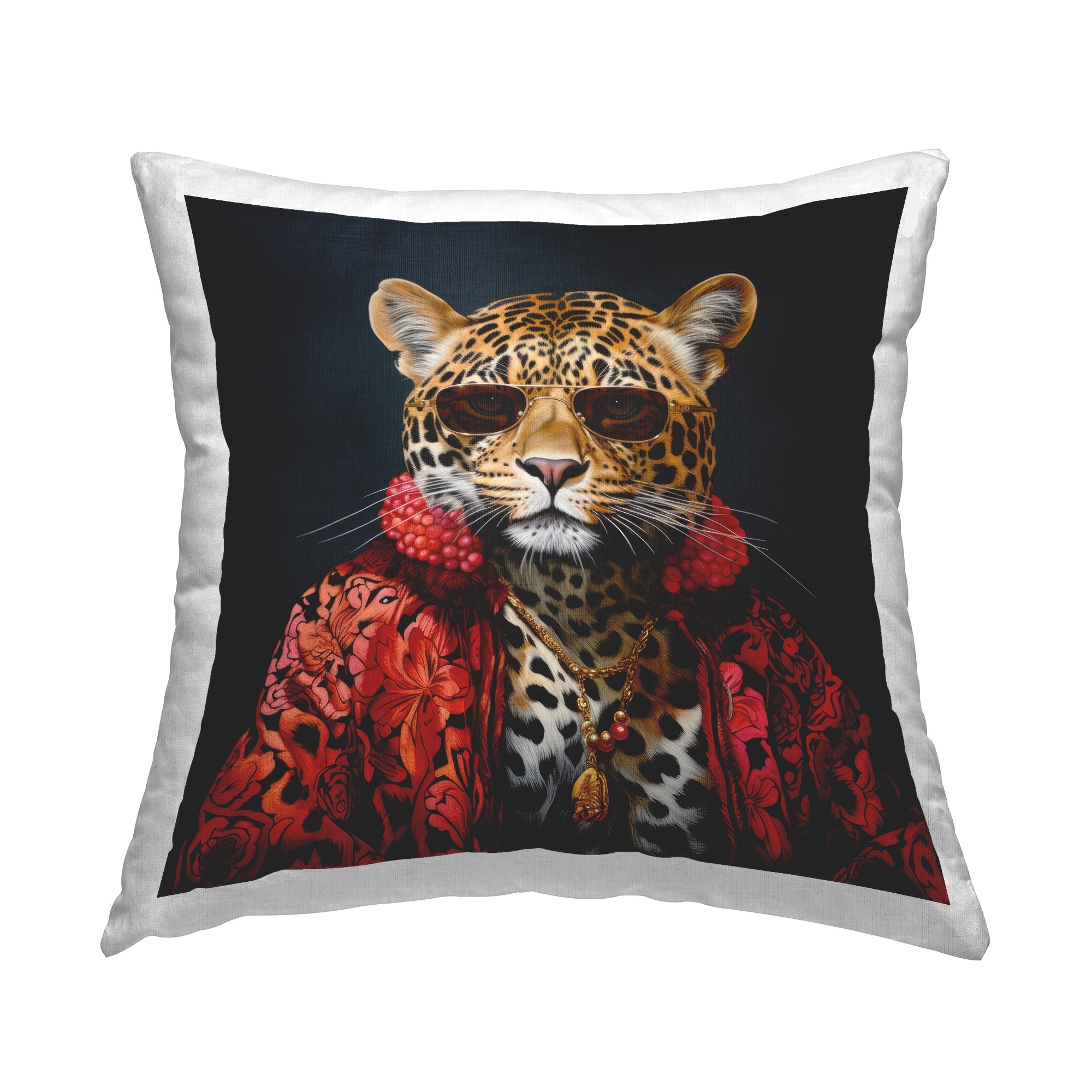 Stupell Stylish Leopard Fashion Decorative Printed Throw Pillow Design by Lazar Studio