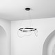 preview thumbnail 19 of 24, Nuvola 25" Contemporary Minimalist 360 Adjustable Silicone Neon Rope Dimmable Integrated LED Chandelier, by JONATHAN Y