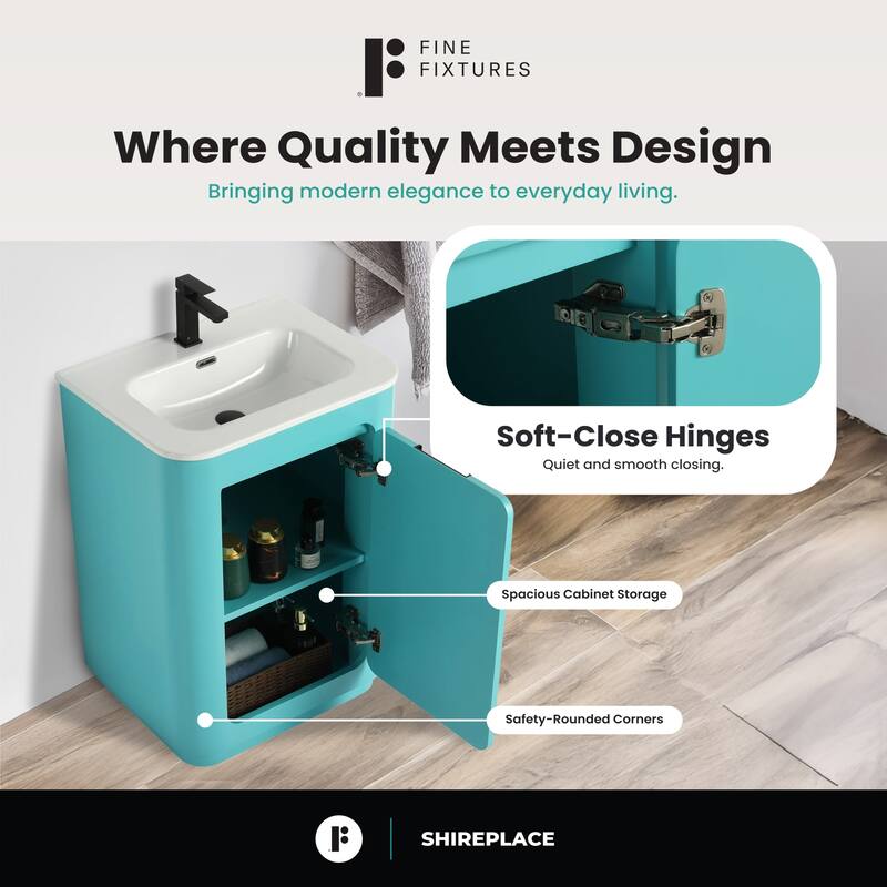 Fine Fixtures Shireplace Bathroom Vanity with Sink