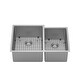 preview thumbnail 2 of 7, Karran Elite Undermount Stainless Steel 33 in. 16-Gauge Double Bowl 60/40 Kitchen Sink Kit