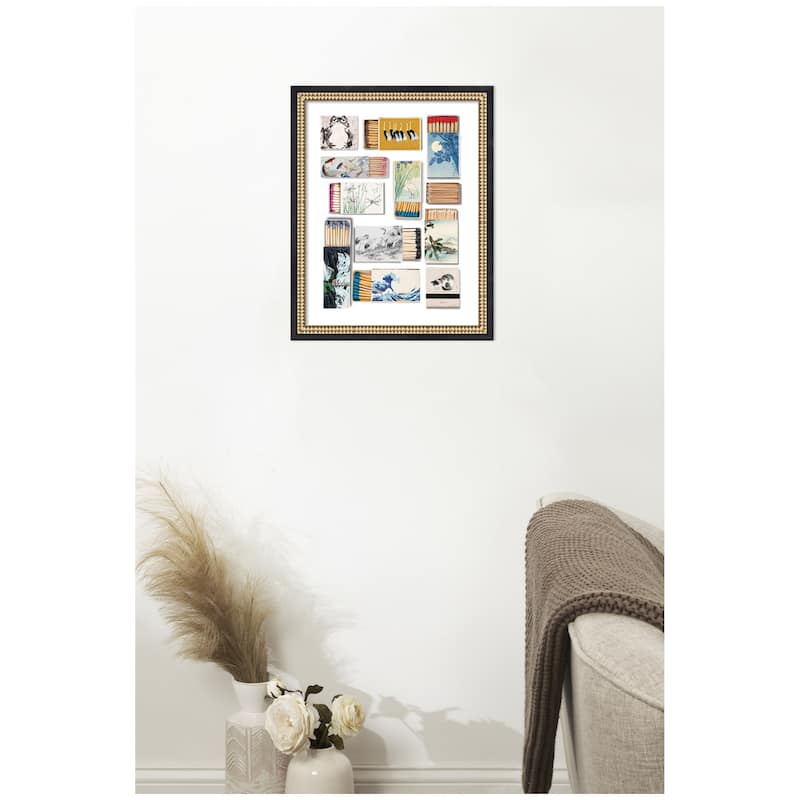 Kate and Laurel Japanese Matchbooks by Megan Ryan Framed Wall Art Print