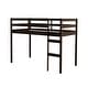 preview thumbnail 11 of 16, Rubber Wooden Twin Loft Bed with Ladder