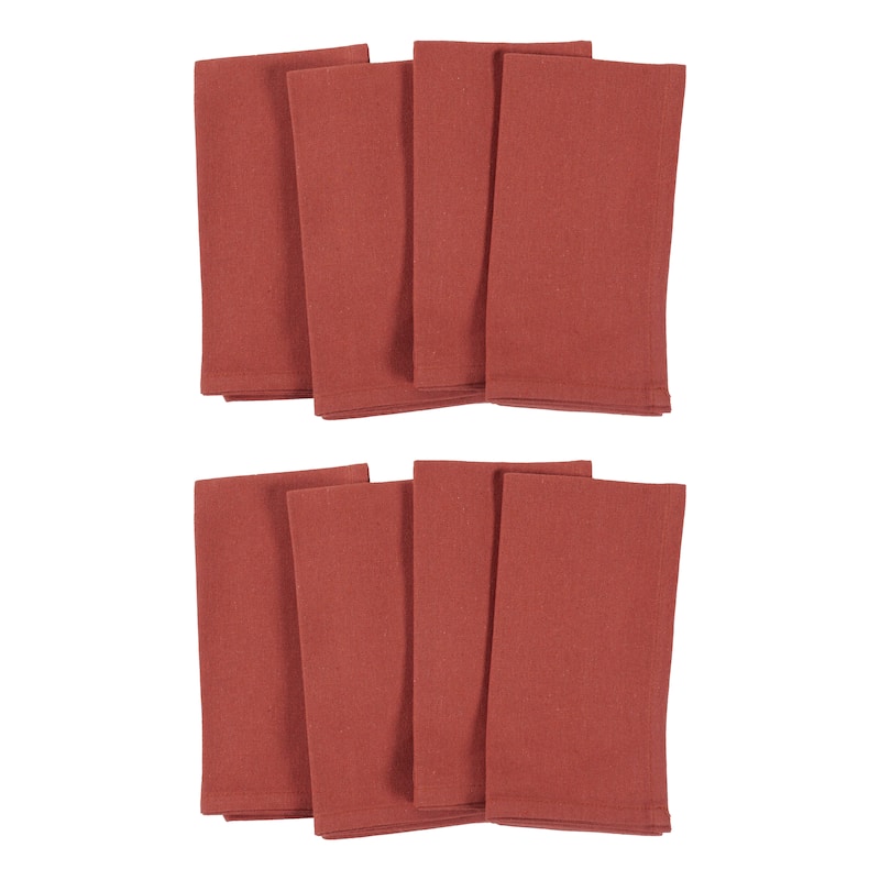 KAF Home Overbrook Chambray Dinner Napkins, Set of 8