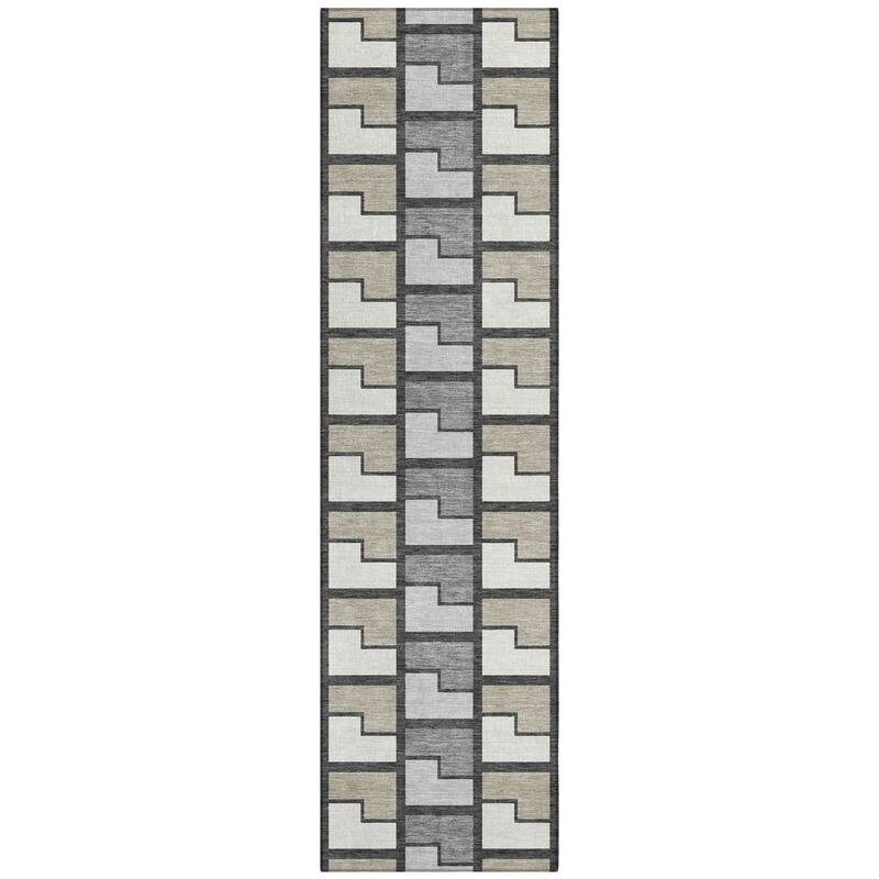 Machine Washable Indoor/ Outdoor Contemporary Kaylee Chantille Rug