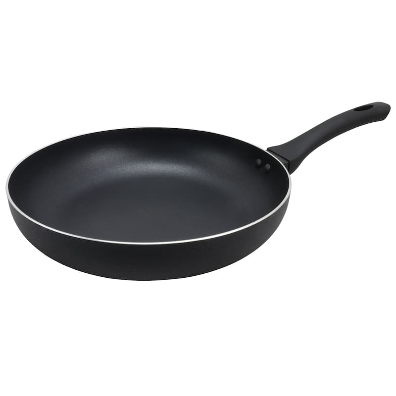 12 Inch Aluminum Frying Pan in Onyx - Black