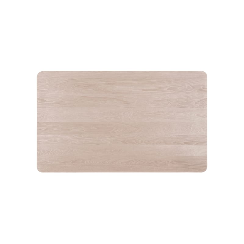 Scar Counter Height Table with Tapered Legs, Whitewashed Wood 59 Inch