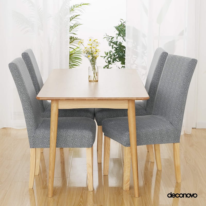 Stretch Jacquard Spandex Chair Covers 2 Pieces - 18x18x24 Inch