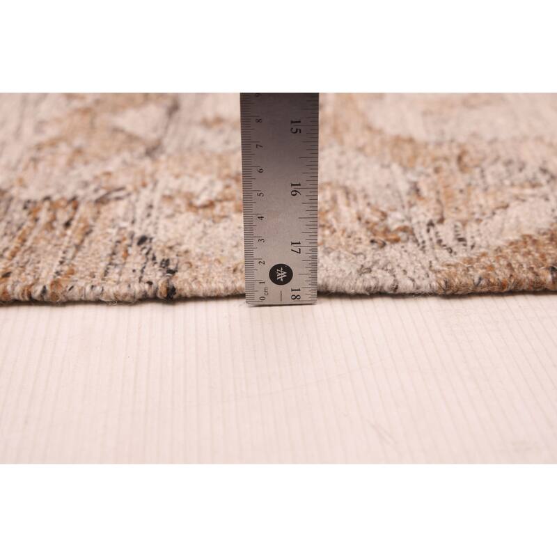 ECARPETGALLERY Flat-Weave Ankara FW Brown Wool Kilim - 9'8 x 13'5